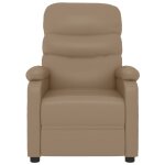 Vidaxl fauteuil de massage inclinable cappuccino similicuir