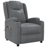 Vidaxl fauteuil de massage inclinable �lectrique anthracite similicuir