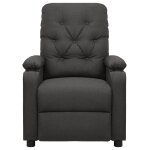 Vidaxl fauteuil de massage inclinable gris fonc� tissu