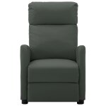 Vidaxl fauteuil de massage inclinable gris similicuir