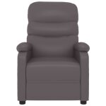 Vidaxl fauteuil de massage inclinable gris similicuir Vidaxl fauteuil de massage inclinable gris similicuir