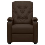 Vidaxl fauteuil de massage inclinable marron similicuir Vidaxl fauteuil de massage inclinable marron similicuir