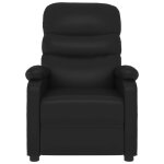 Vidaxl fauteuil de massage inclinable noir similicuir
