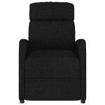 Vidaxl fauteuil de massage inclinable noir tissu