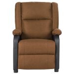 Vidaxl fauteuil de massage inclinable taupe similicuir et tissu
