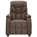 Vidaxl fauteuil de massage inclinable taupe tissu