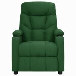 Vidaxl fauteuil de massage inclinable vert fonc� tissu