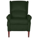 Vidaxl fauteuil de massage inclinable vert foncé velours Vidaxl fauteuil de massage inclinable vert foncé velours