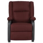 Vidaxl fauteuil de massage inclinable violet similicuir et tissu