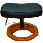Vidaxl fauteuil de massage avec repose - pied noir similicuir