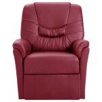 Vidaxl fauteuil de massage rouge bordeaux similicuir