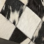 Vidaxl fauteuil noir et blanc cuir vritable
