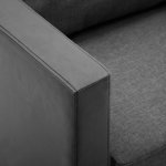 Vidaxl fauteuil noir et gris clair similicuir