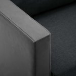Vidaxl fauteuil noir et gris fonc similicuir