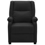 Vidaxl fauteuil tv électrique noir similicuir Vidaxl fauteuil tv électrique noir similicuir