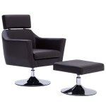 Vidaxl fauteuil tv marron similicuir