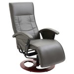 Vidaxl fauteuil tv pivotant gris similicuir Vidaxl fauteuil tv pivotant gris similicuir