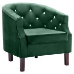 Vidaxl fauteuil vert velours Vidaxl fauteuil vert velours