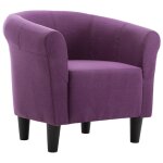 Vidaxl fauteuil violet tissu Vidaxl fauteuil violet tissu
