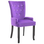 Vidaxl fauteuil violet velours Vidaxl fauteuil violet velours