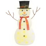 Vidaxl figurine de bonhomme de neige de noël à led tissu 90 cm Vidaxl figurine de bonhomme de neige de noël à led tissu 90 cm