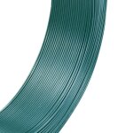 Vidaxl fil de liaison de clture 250 m 0, 9 / 1, 4 mm acier vert noirtre