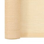 Vidaxl filet brise - vue pehd 1, 5 x 50 m beige