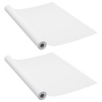 Vidaxl films autoadhsifs pour meubles 2 pcs blanc 500x90 cm pvc