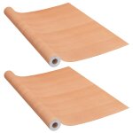 Vidaxl films autoadh�sifs pour portes 2 pcs ch�ne clair 210x90 cm pvc