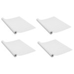 Vidaxl films autoadhsifs pour portes 4 pcs bois blanc 210x90 cm pvc