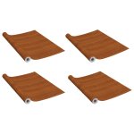 Vidaxl films autoadhsifs pour portes 4 pcs chne clair 210x90 cm pvc