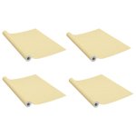 Vidaxl films autoadhsifs de portes 4 pcs chne japonais 210x90 cm pvc