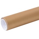 Vidaxl film mat 3d de voiture dor 500x152 cm