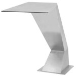 Vidaxl fontaine d'tang acier inoxydable 64 x 30 x 52 cm argent