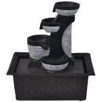 Vidaxl fontaine d'intrieur avec lampe led polyrsine