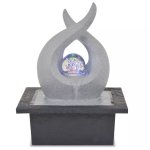 Vidaxl fontaine d'intrieur avec lampe led polyrsine