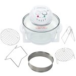 Vidaxl four à convection halogène avec bague d'extension 1400 w 17 l Vidaxl four à convection halogène avec bague d'extension 1400 w 17 l