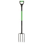 Vidaxl fourche à creuser de jardin avec poignée en d acier Vidaxl fourche à creuser de jardin avec poignée en d acier