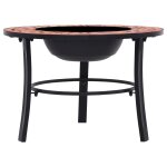 Vidaxl foyer mosa�que terre cuite 68 cm c�ramique
