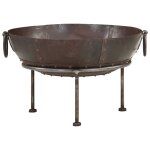 Vidaxl foyer rustique  60 cm fer