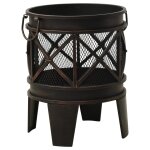 Vidaxl foyer rustique avec tisonnier ?42x54 cm acier