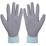Vidaxl gants de travail pu 24 paires blanc et gris taille 8 / m Vidaxl gants de travail pu 24 paires blanc et gris taille 8 / m