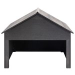 Vidaxl garage pour tondeuse � gazon gris 80x80x70 cm wpc
