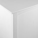 Vidaxl garde - robe  2 portes hill range blanc 99x45x137 cm pin solide