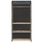 Vidaxl garde - robe  3 niveaux gris 79 x 40 x 170 cm tissu