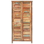 Vidaxl garde - robe 90x50x180 cm bois de rcupration massif