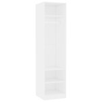 Vidaxl garde - robe blanc 50 x 50 x 200 cm agglomr