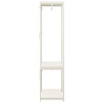 Vidaxl garde - robe blanc 60x40x167 cm mtal et agglomr