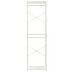 Vidaxl garde - robe blanc 60x40x213 cm mtal et agglomr