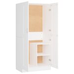 Vidaxl garde - robe blanc 82, 5x51, 5x180 cm agglomr